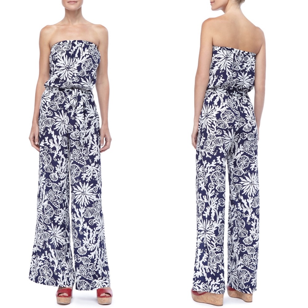 Lilly Pulitzer Farrah Printed Strapless Jumpsuit